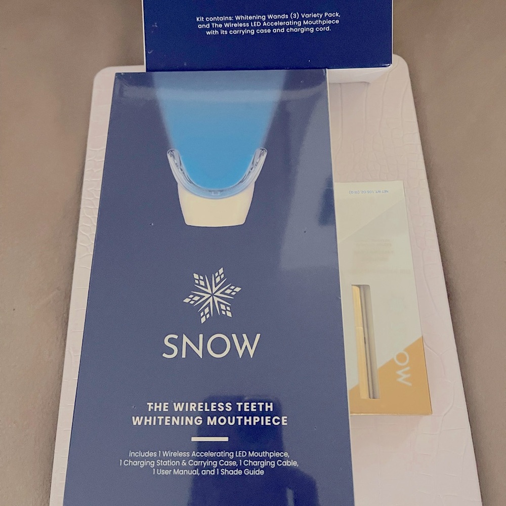 🦷🪥 SNOW Wireless Teeth Whitening System Convenience Kit LED Wands 🦷🪥 🦷🪥